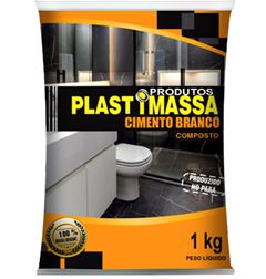 CIMENTO BRANCO 1KG PLASTIMASSA