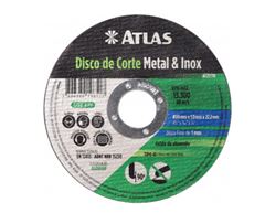 DISCO CORTE METAL INOX 115X1MM ATLAS